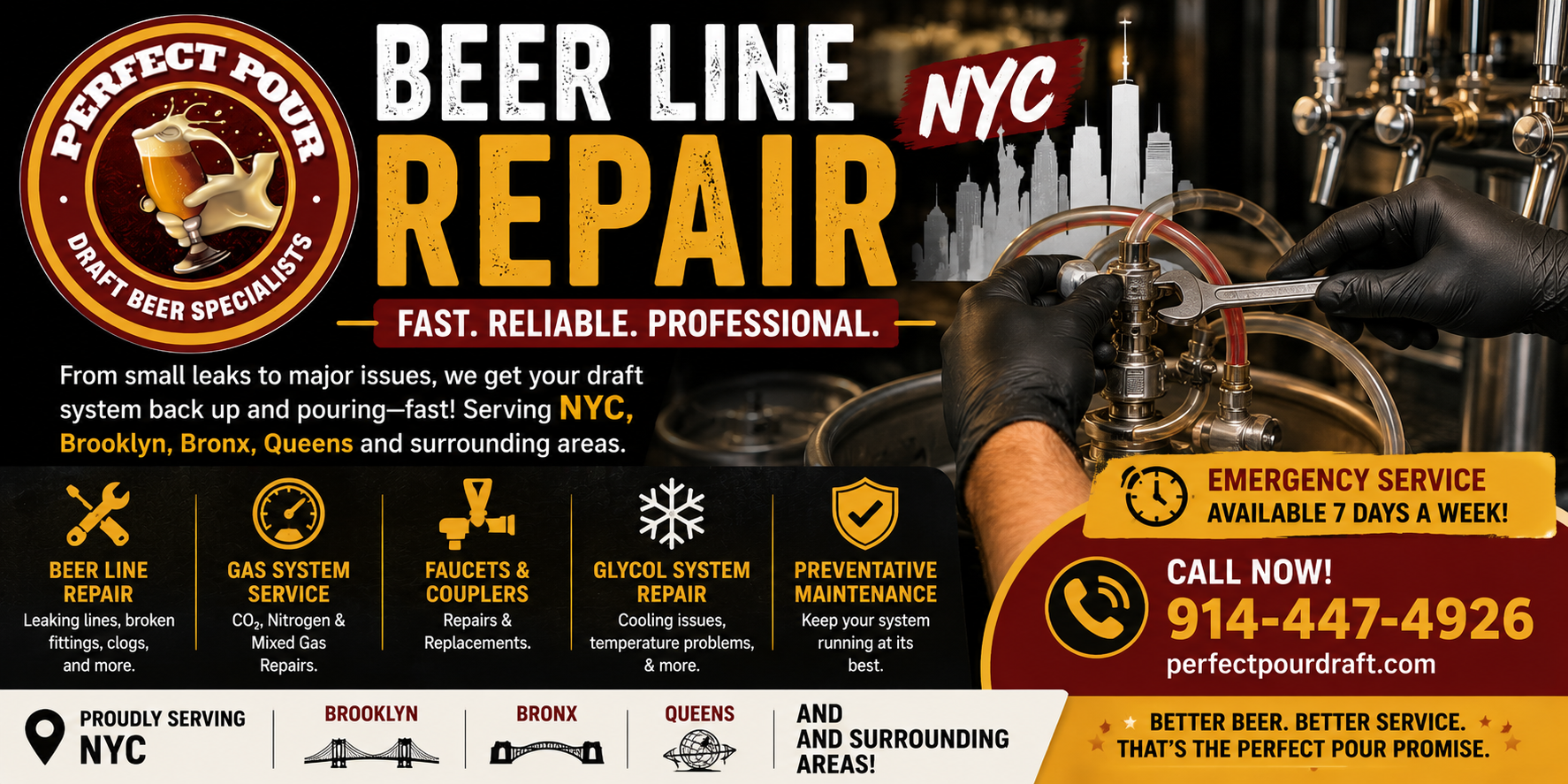 Draft Beer System Repair Services