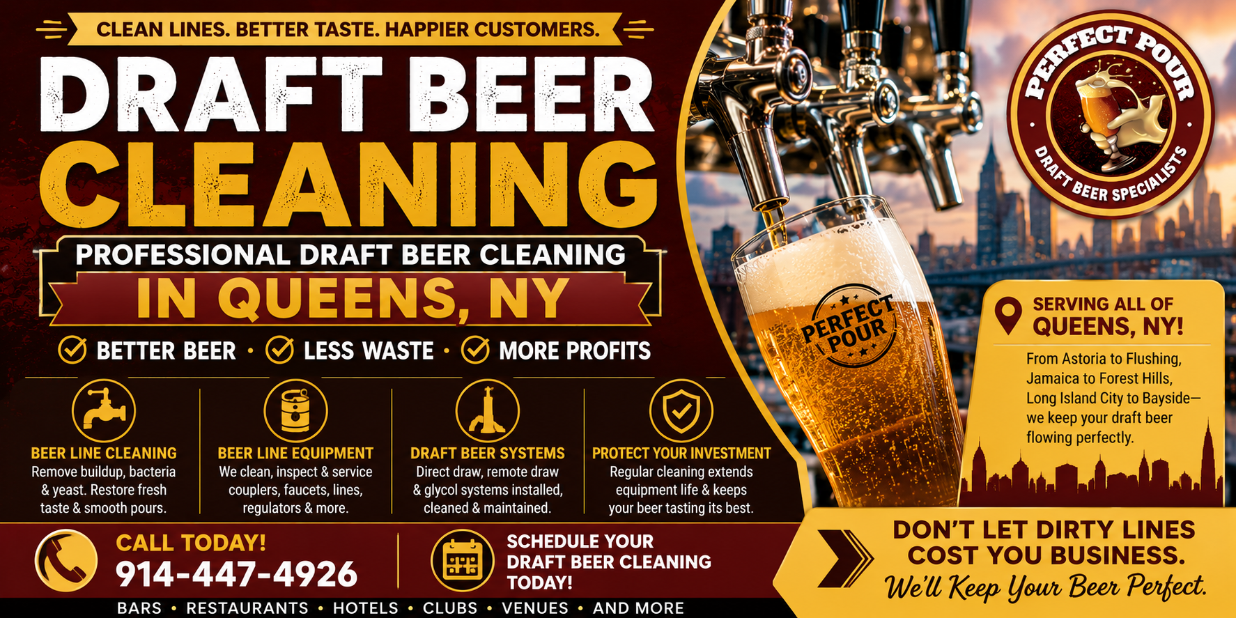 Queens Beer Line Equipment & Draft Beer Systems