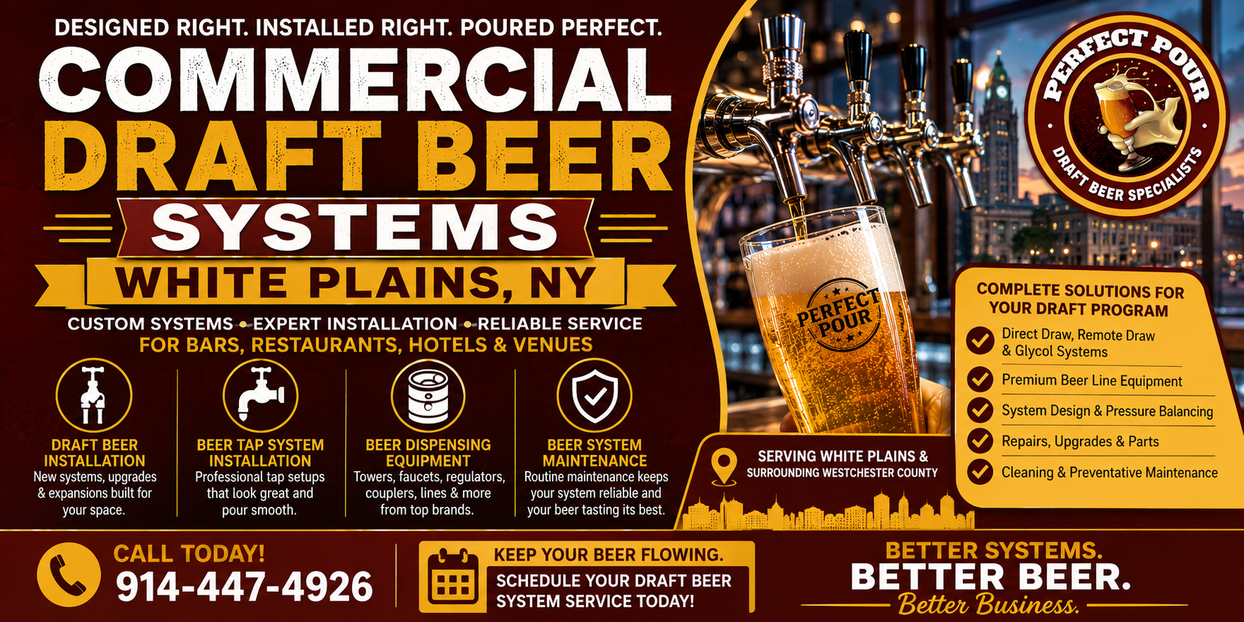 commercial draft beer systems